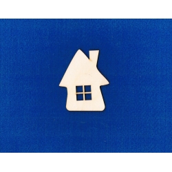 SKLEJKA #3mm Domek, chatka 7,5x6cm ,  okno